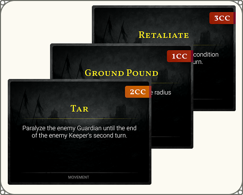 Stacked Ability Cards in Cooldown Field